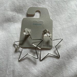 NWT Maurice’s light star hoop earrings.